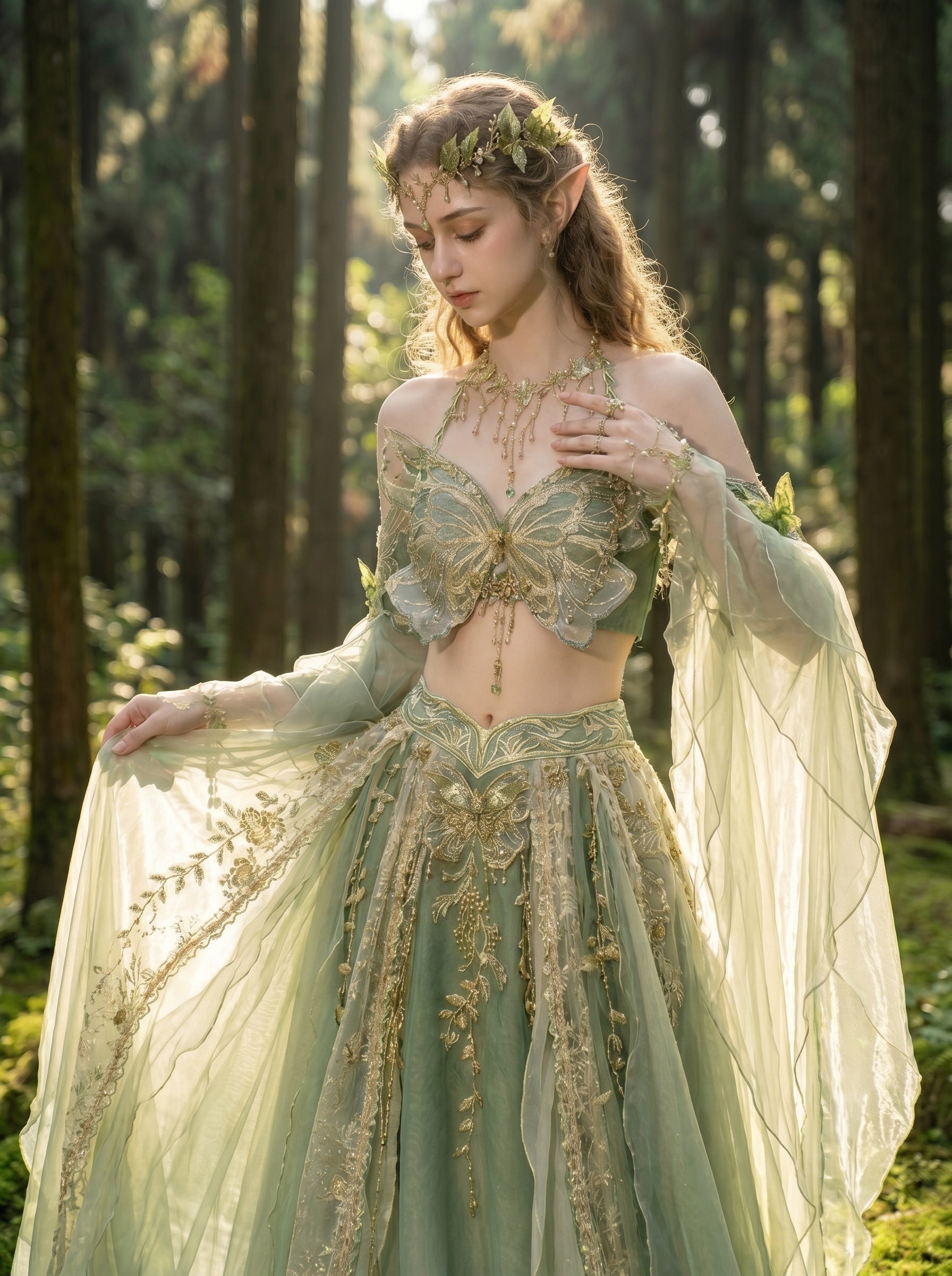 Butterfly Forest Goddess Two-Piece Set, view 5
