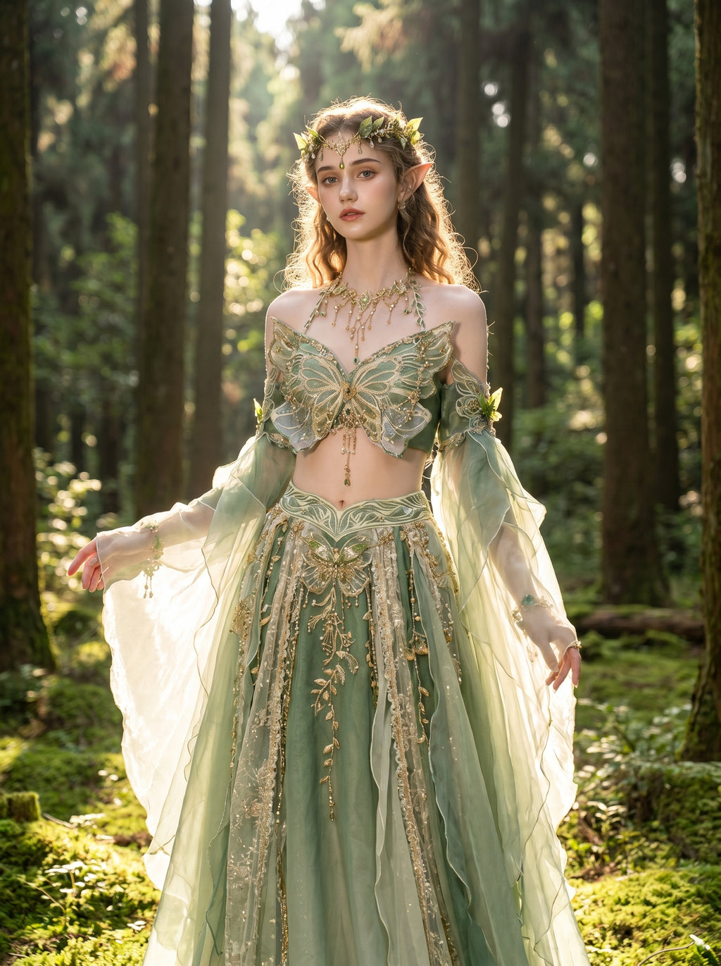 Butterfly Forest Goddess Two-Piece Set, view 6