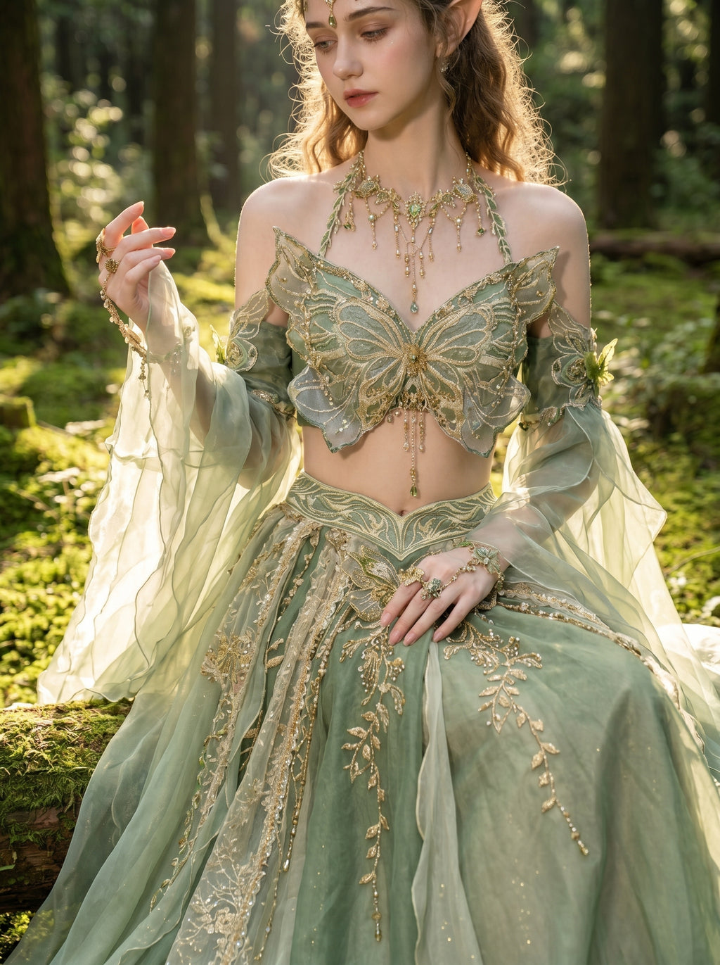 Butterfly Forest Goddess Two-Piece Set, view 2