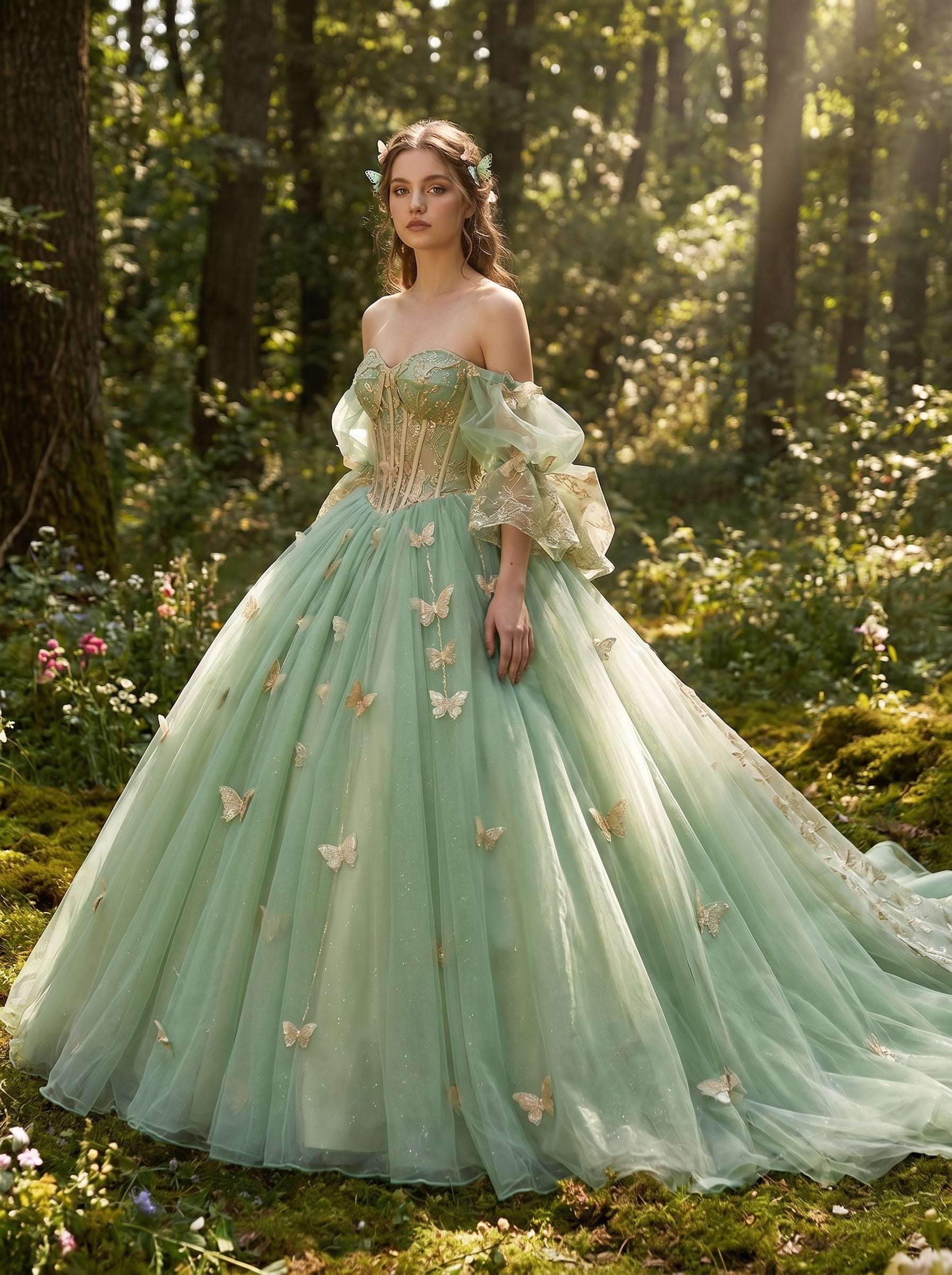 Enchanted Butterfly Ball Gown, view 1