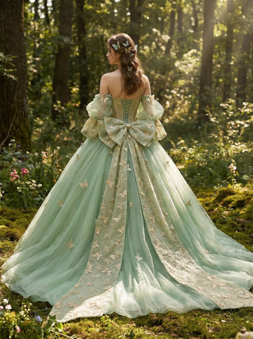 Enchanted Butterfly Ball Gown, view 2