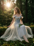 Moonlit Garden Draped Gown, view 2