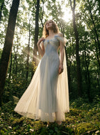 Moonlit Garden Draped Gown, view 4