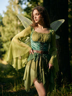 Woodland Flared-Sleeve Fairy Dress, view 2