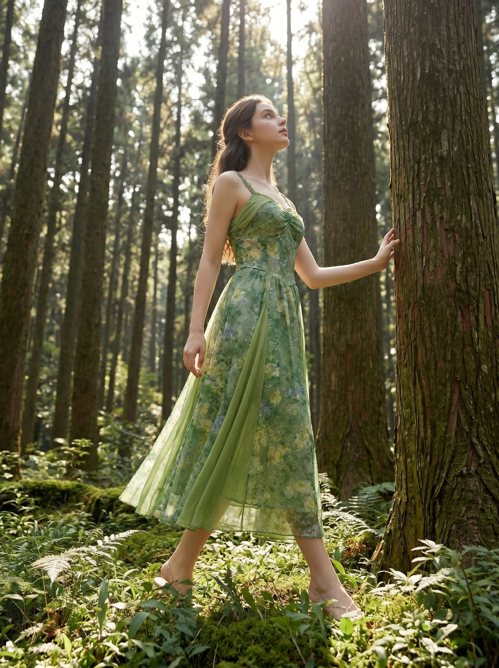 Botanical Garden Slip Dress, view 3