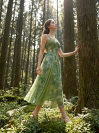 Botanical Garden Slip Dress, view 3