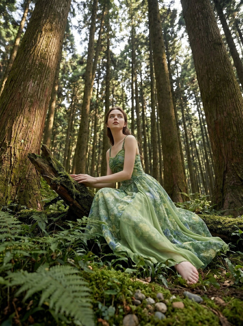 Botanical Garden Slip Dress, view 7
