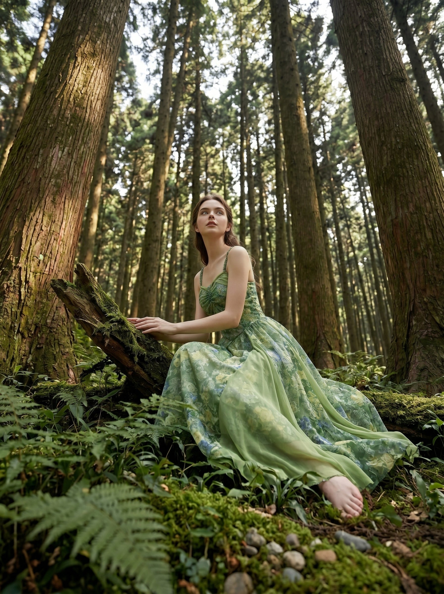 Botanical Garden Slip Dress, view 7