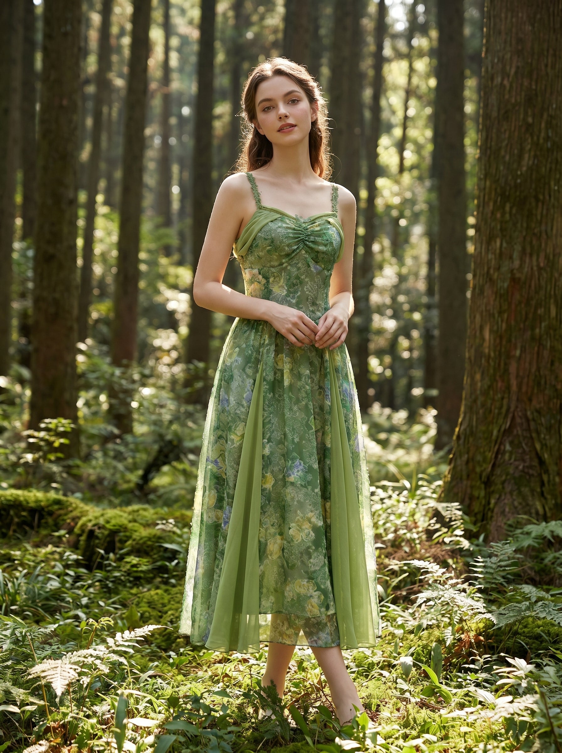 Botanical Garden Slip Dress, view 8