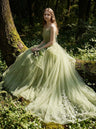 Avocado Forest Layered Gown