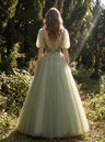 Willow Bloom - Robe de bal à manches bouffantes