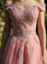 Elysian Bloom Off-Shoulder Gown