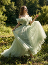 Abito con spalle scoperte Willow Mist