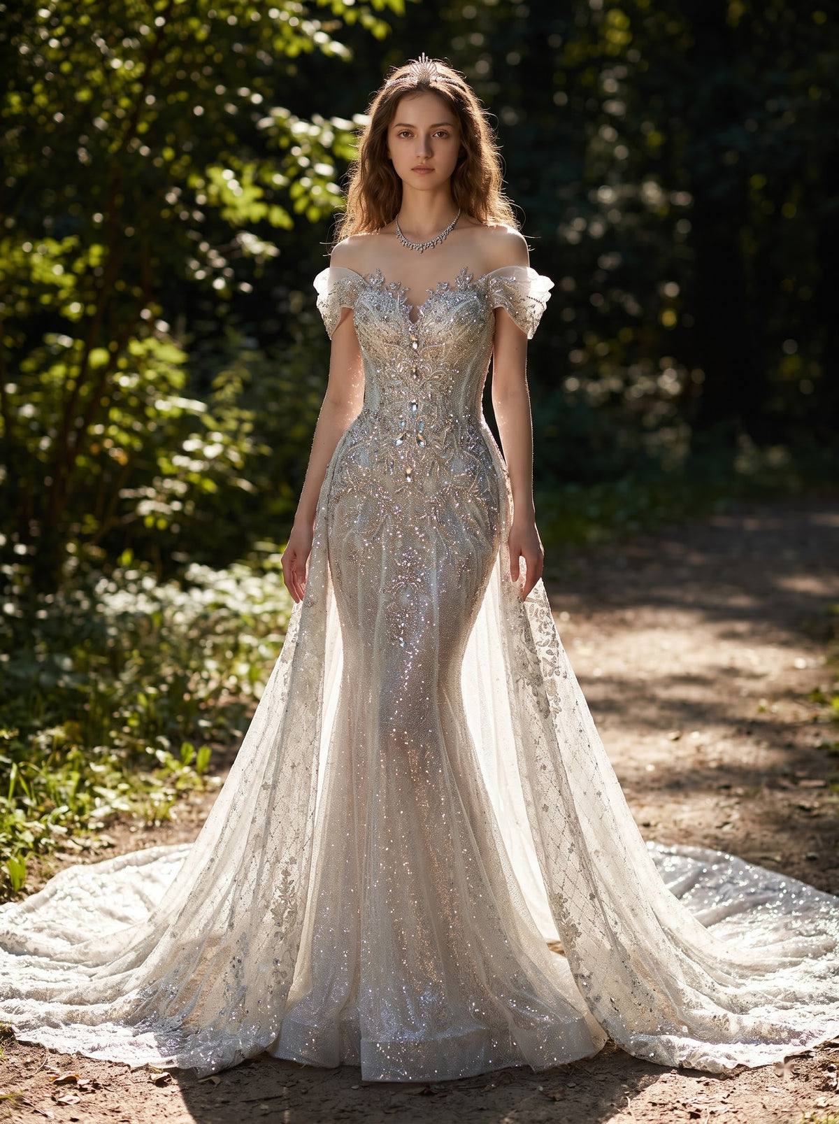 Starlit Fishtail Gown
