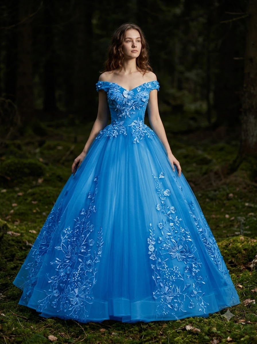 Vocal Radiance Off-Shoulder Ball Gown