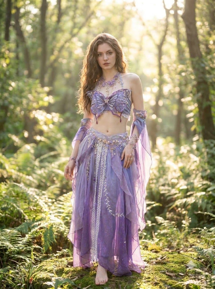 Butterfly Forest Goddess Two-Piece Set