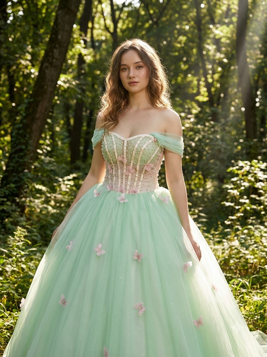 Enchanted Butterfly Ball Gown