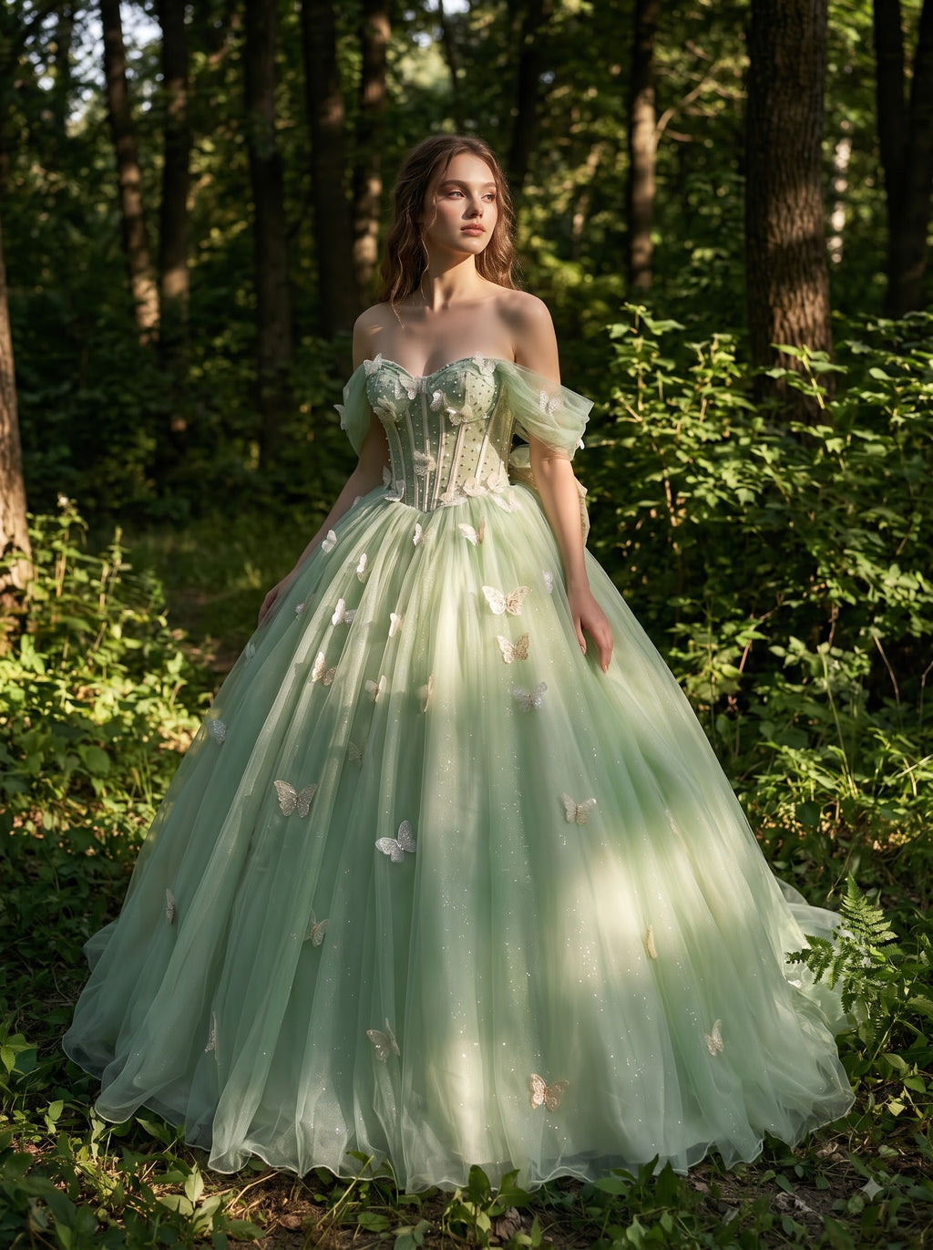 Enchanted Butterfly Ball Gown