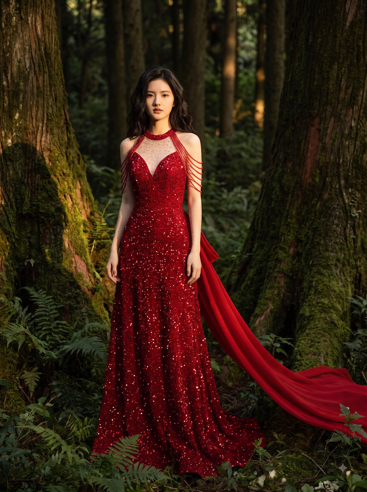 Starlight Halter Gown