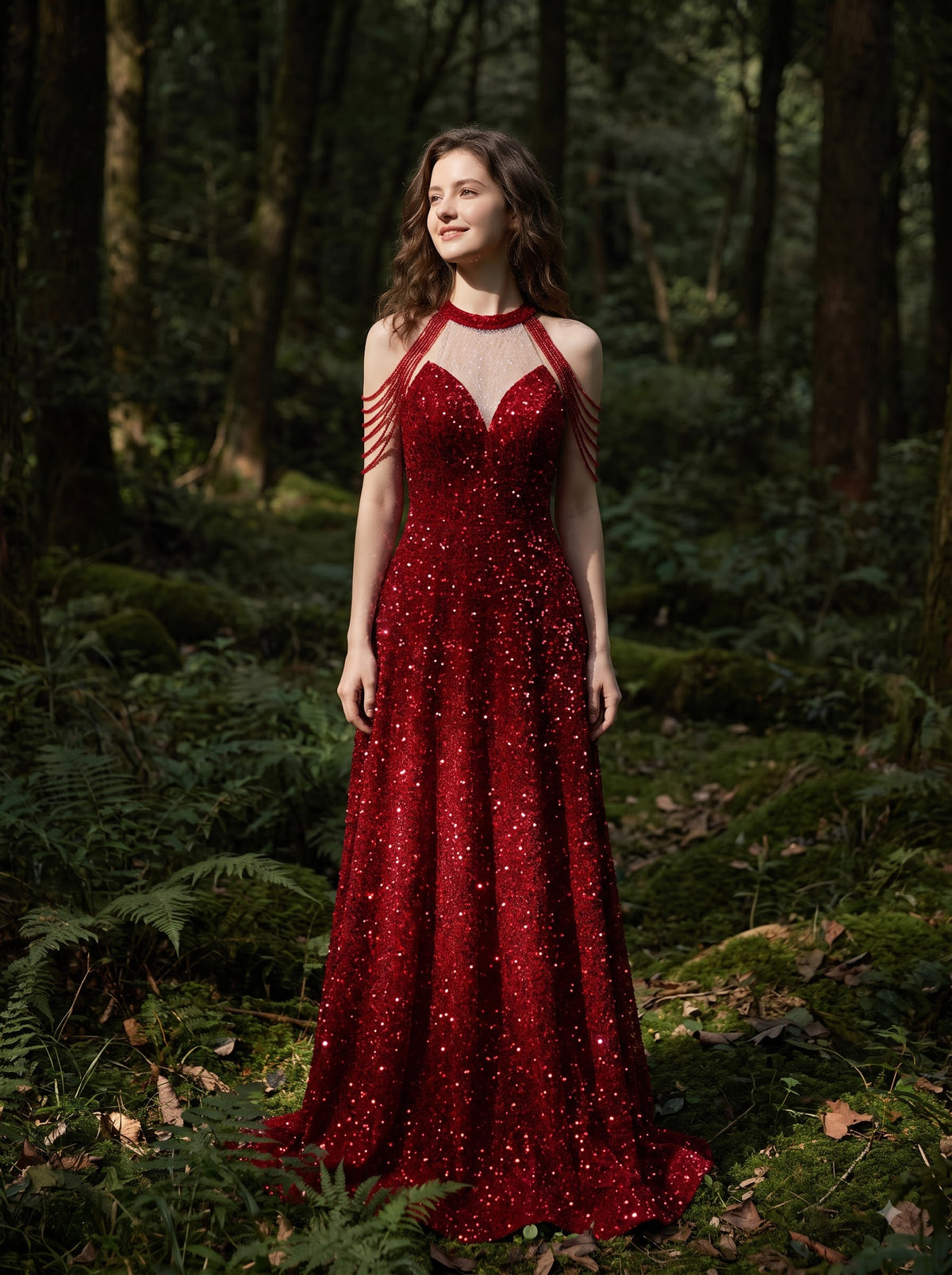 Starlight Halter Gown