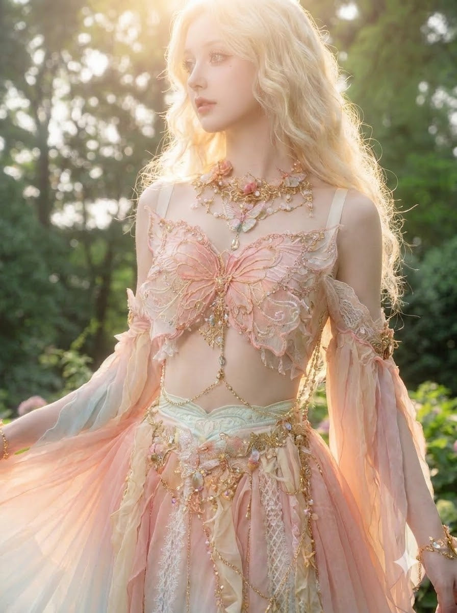 Butterfly Forest Goddess Two-Piece Set