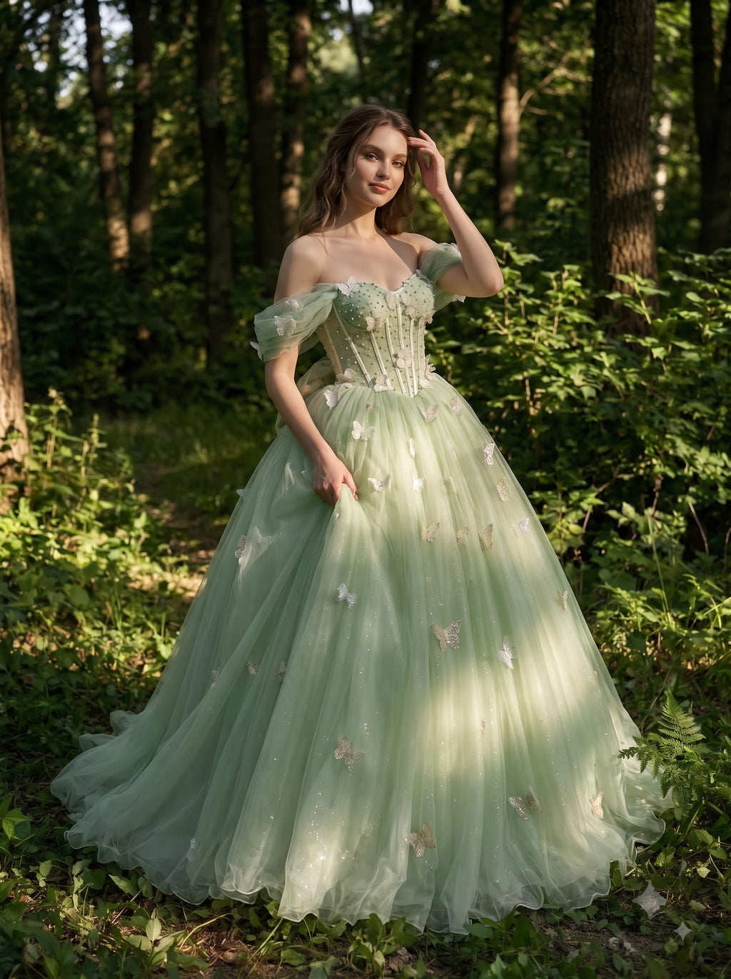 Enchanted Butterfly Ball Gown