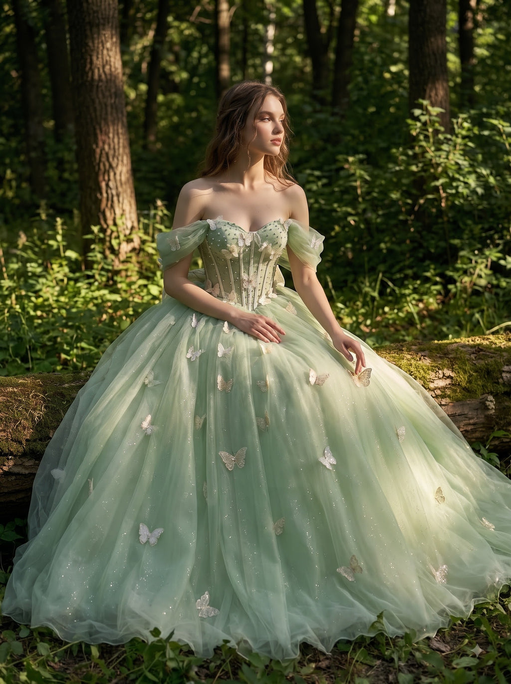 Enchanted Butterfly Ball Gown