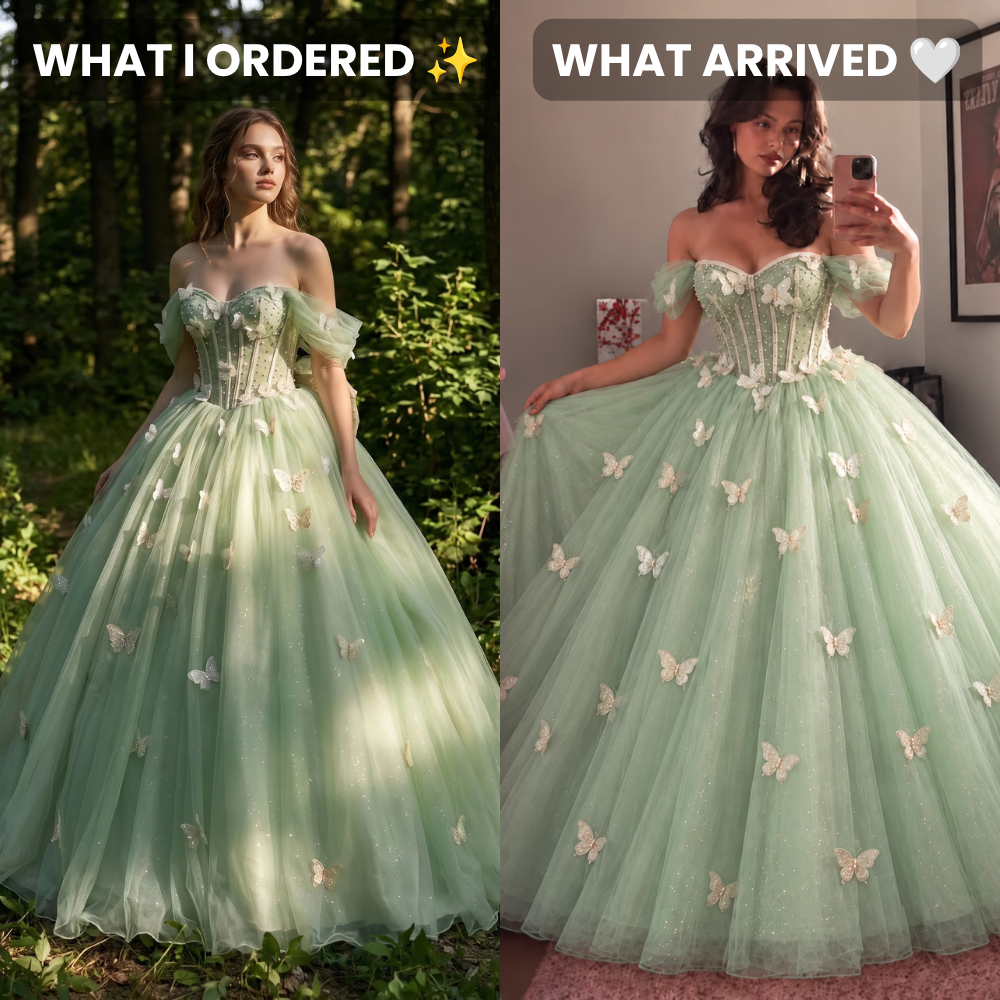 Enchanted Butterfly Ball Gown